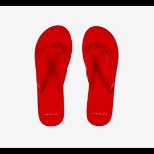 Tory Burch red flip flops.